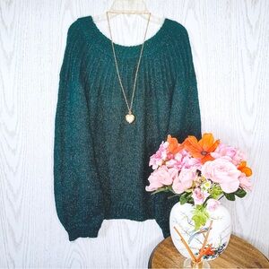 LC Lauren Conrad Emerald Crew Neck Sweater